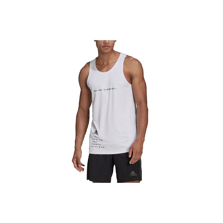 

Adidas Three Stripe Color Block Sleeveless Crew Neck Vest Men Tops White HB7421 L