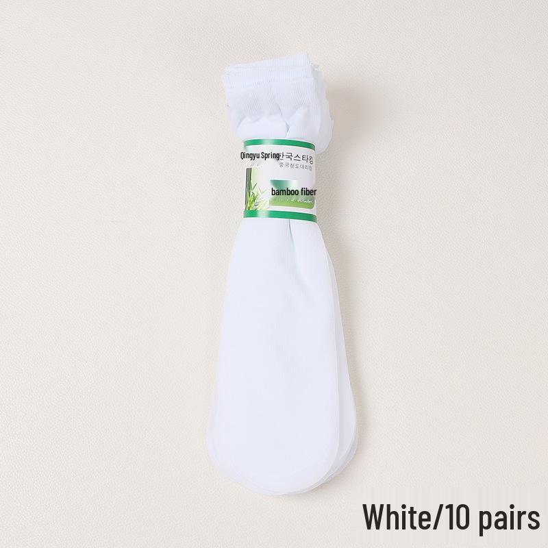 Men's Cool Breathable Mid-Calf Silk Socks - Middle-Aged & Elderly