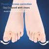 2Pcs Silicone Gel Double Ring Thumb Corrector Bunion Foot Toe  Protector Separator Finger Straightener Adjuster