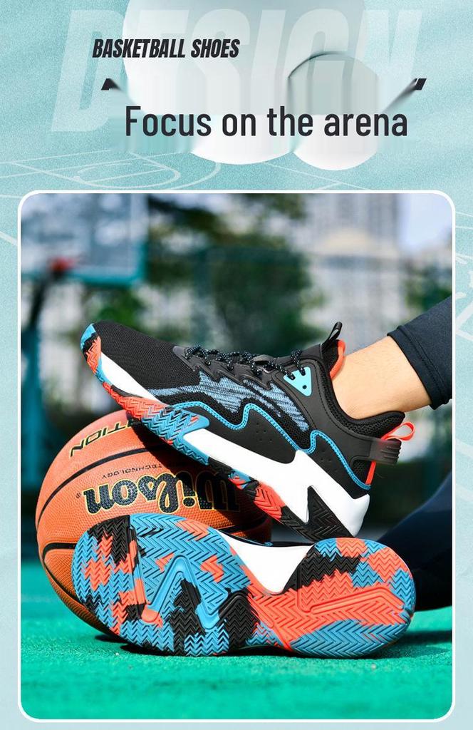 Chaussures de Basketball Respirantes Flyknit pour Hommes, Grandes Tailles 47-48, Chaussures de Sport et de Running