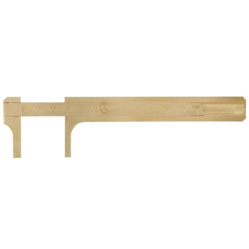Caliper Brass Brass Vernier Caliper Sliding Gauge With Scales Pocket Vernier Caliper Mini Gold Measuring Tool Jewelry Testing