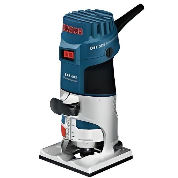 Affleureuse bosch professional gkf 600, 600w, avec pinces, clé plate, butée parallèle, en coffret de transport - 060160a100