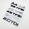3D Letters Numbers Emblem for Audi A4 40TFSI 45TFSI 50TFSI 30TDI Car Trunk Lid Nameplate Badge Logo Sticker Chrome Glossy Black
