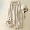 Lantern pants women's lace up loose casual pants