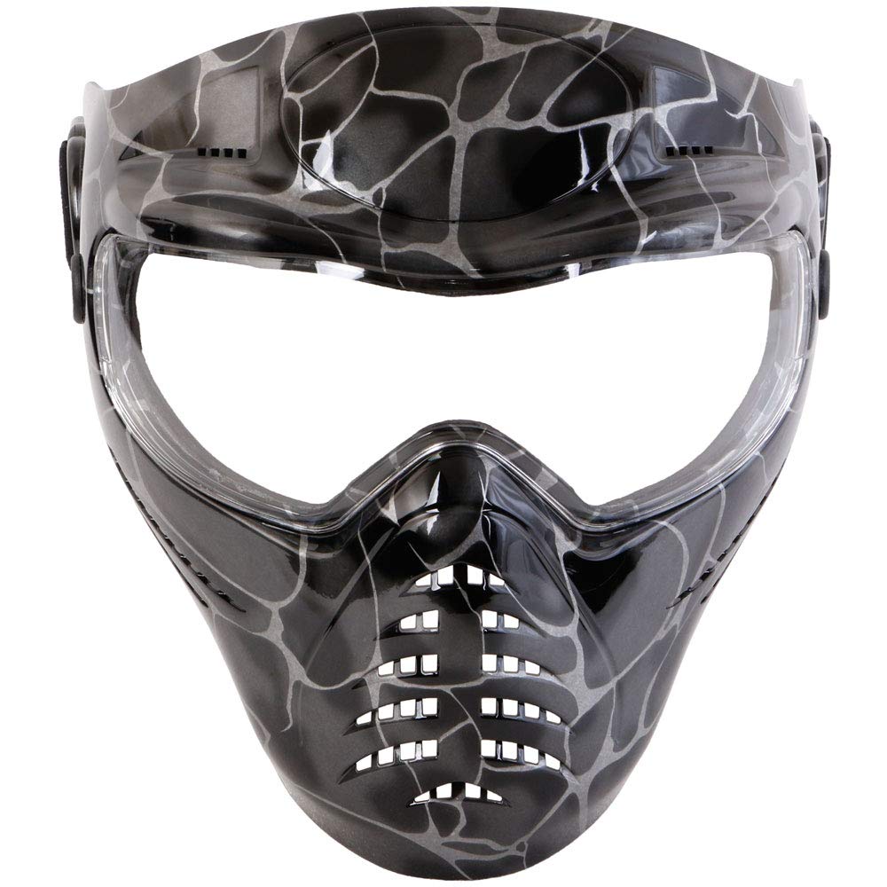SHENKEL Full Face Guard Black Face Guard for Sports and Airsoft Goggles, Snake,