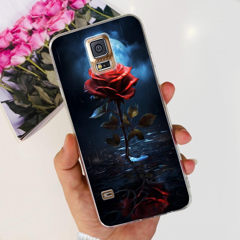For Samsung Galaxy S5 Case G900F G900I i9600 S 5 Back Cover Cool Painted Soft Silicone Clear Phone Case For Samsung S5 Neo Coque