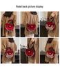 Women's Luxury Red Bridal Handbag - Bridesmaid & Bride Wedding Clutch