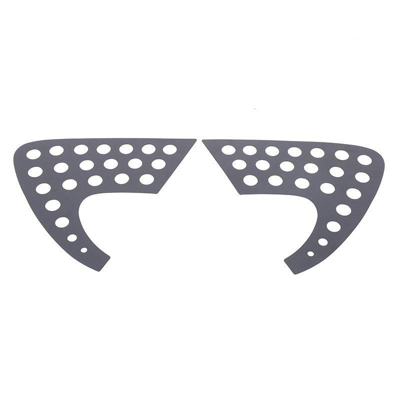 

For SEAT Leon MK2 2008-2012 Aluminum Alloy Car Rear Window Glass Protector honeycomb design Trim Sticker Car Accessories чорний