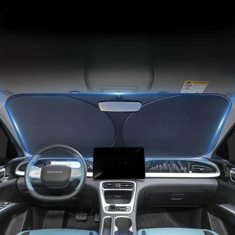 Car Front Windshield Sunshade For Geely Galaxy Starship 7 EM-i Accessories Window Heat Insulation Sun Shades Protection Parts