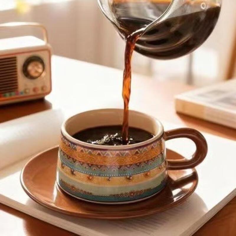 TLXT Bohemian Style Coffee Cup Set