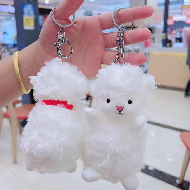 Douyin Influencer Little Lamb Plush Keychain and Bag Pendant