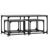  Coffee Tables That Slide Under Each Other, 3 Pieces, Grey Sonoma Oak