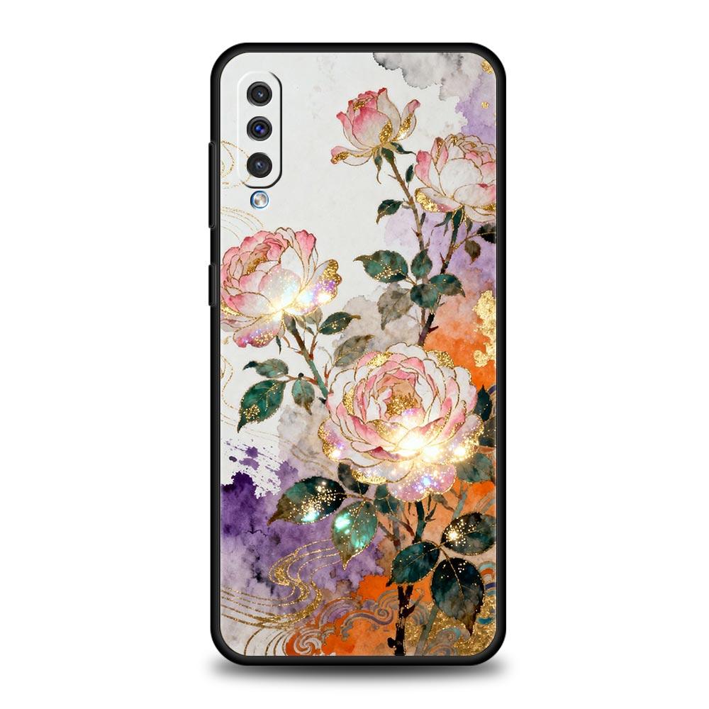 

Oil Painting Flowers Pattern Design Phone Case for Samsung Galaxy A56 A36 A26 A16 A34 A24 A42 A22 A20 A12 A40 A10 Soft TPU Cover Samsung A03