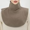 Ženy muslimské modální rolák falešné obojky islámský hidžáb elastické jednobarevné falešné límce krk kryt poloviční top příslušenství