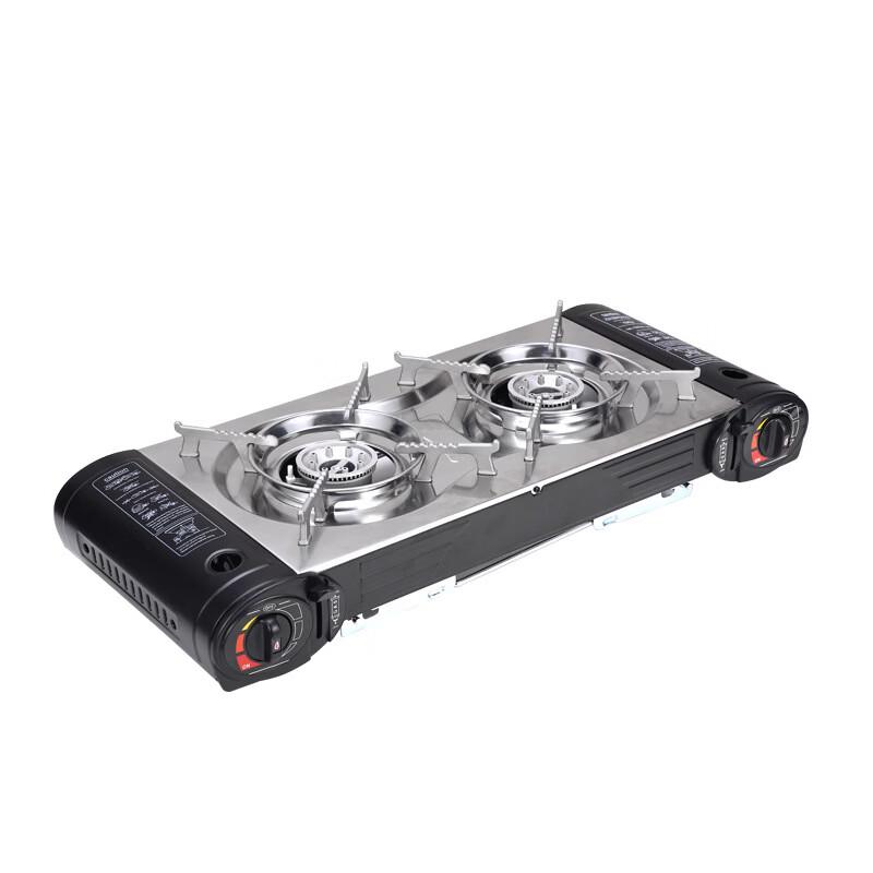 Zhi Shi Portable Double Burner Gas Cassette Stove 62.5cm*26.3cm*31.8cm