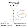 Wanxing Geometric Zirconia Y-shaped Necklace: Stainless Steel, Versatile European & American Fashion.
