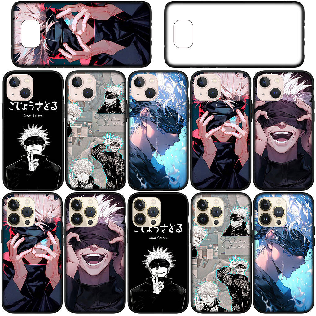 Cover for iPhone 17 16 15 Xiaomi Poco Redmi Note 14 13 12 Pro 16e Samsung Galaxy S25 S24 S23 OPPO Huawei Cartoon Jujutsu Gojo Satoru Kaisen Phone Case