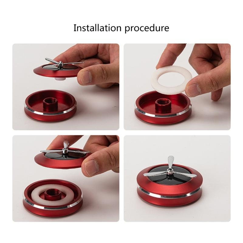 SUV Perfumes Diffuser Solar Rotating Air Fresheners Scent Car Decoration Interior Accessories Create Soothing Atmosphere