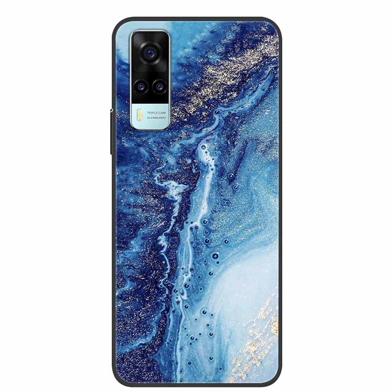 For Vivo Y31 Case Y53S Y11S Y12S V2026 Marble Soft TPU Silicone Protect Phone Cover For Vivo Y31 2021 Back Case Funda Y 31 Coque