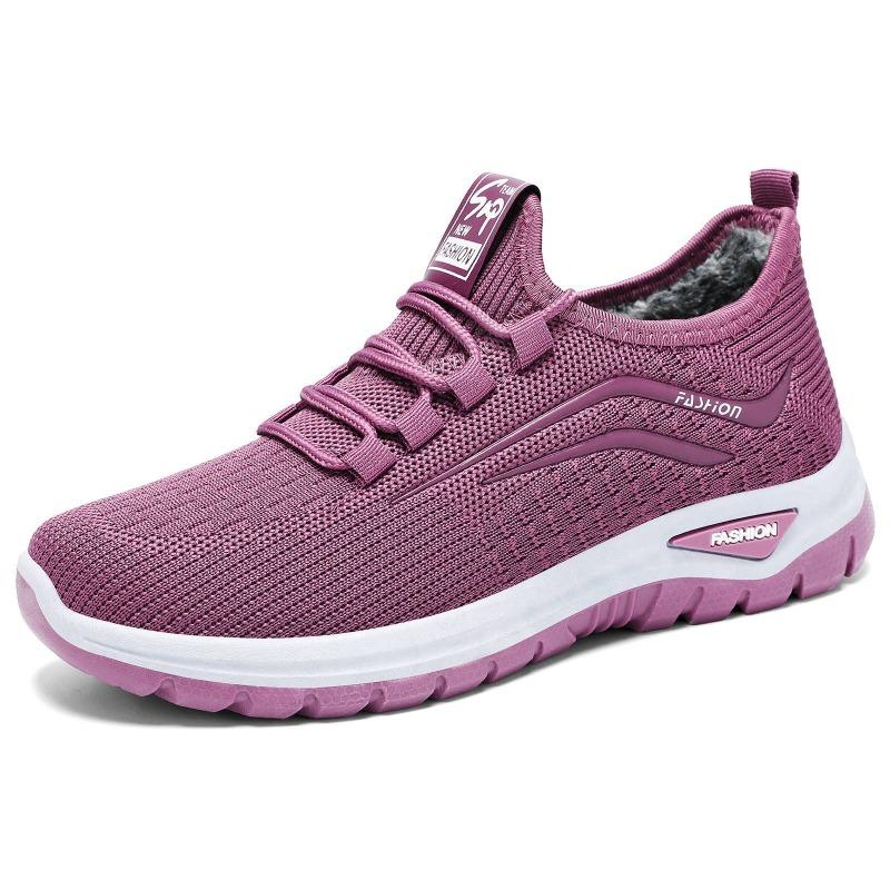 Nuove scarpe sportive da donna addensate in velluto Plus Scarpe calde casual alla moda Scarpe da corsa invernali antiscivolo e ammortizzanti