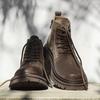 High Quality Genuine Leather Men Chelsea Boots Ankle Boots for Men Trendy Motorcycle Boots High-top Hiking Work Casual Men Botas