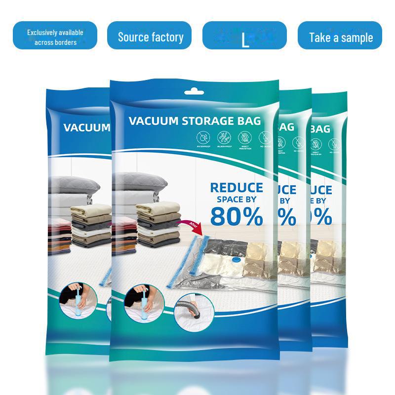 

Прозрачный вакуумный компрессионный мешок для хранения одежды и одеял из полиамида - доступно несколько размеров 50*70cm