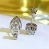 Lulu Tong 2023 925 Silver High-Carbon Diamond 5x8mm Pear-Zircon Water Drop Stud Earrings, Trendy Style.