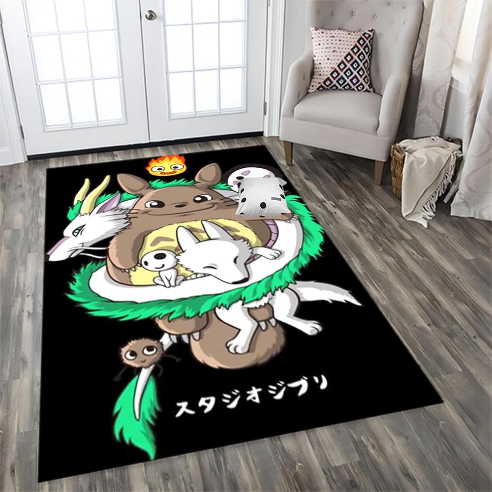 My Neighbor Totoro Fantasy for Living Room Rug, Bedroom, Study Room, Hallway Decoration, Perfect for Home Decoration or Holiday Gifts