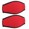2pcs Diving Slap Mirror Strap Cover Underwater Dive Snorkeling Snorkel Cover Hair ProtectorRed