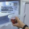 Round Disposable Plastic Bowl with Lid for Fresh-Keeping