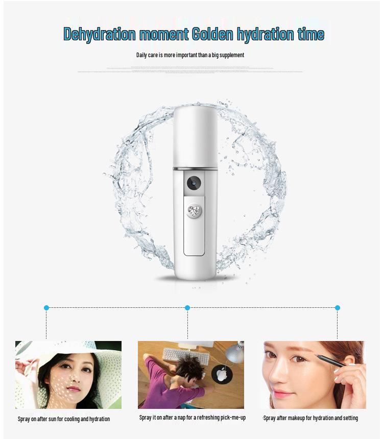 Portable USB Rechargeable Handheld Mist Sprayer & Humidifier