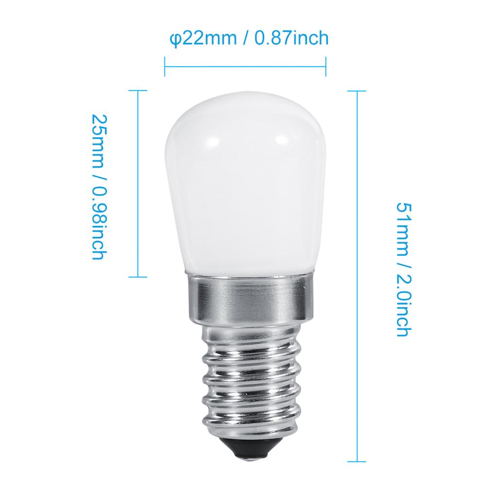 E14 Type 1.5W SMD 2835 Mini Refrigerator Freezer LED Light Lamp Bulb