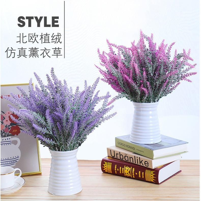 Simulation Flower, Flocking, Lavender, Jiuli, Simulation Plant Bouquet, Photography Fake Flower Props