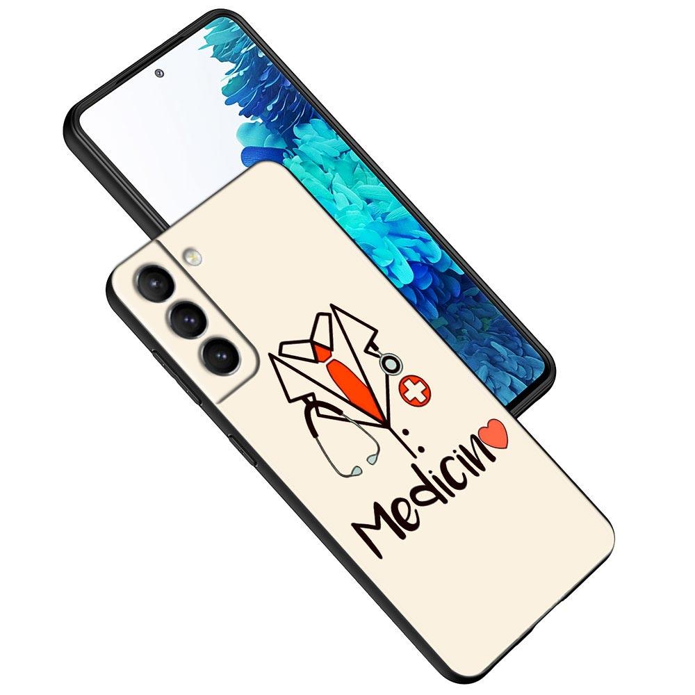 Nurse Medical Medicine Health Heart Stethoscope Phone Case For Samsung Galaxy S24 S23 Ultra 5G S26 S21 FE S25 5G S22 Plus Covers