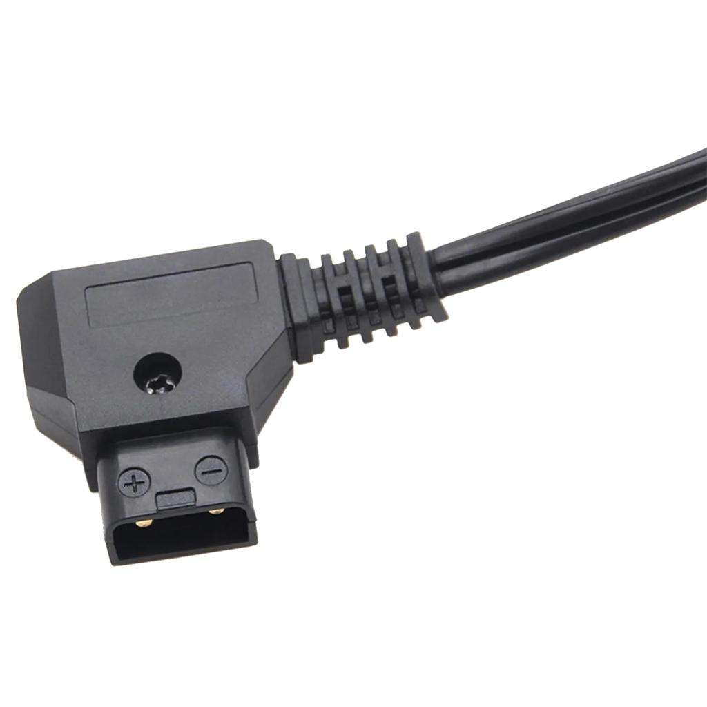 D-Tap Male Plug To One Point Four Female Distributor Battery Conversion Cable D-Tap Male To 4 Port Female Adapter