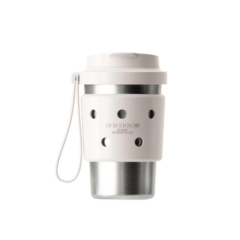 HOLOHOLO Portable Insulated Coffee Cup with Straw