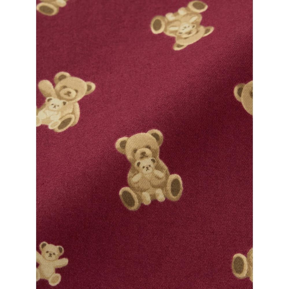 Gu By Uniqlo Flannel Pajama  Long Sleeve   Long Pants   Bear 
