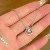 Korean Pearl Necklace: High-End Silver Clavicle Chain with Niche Design, Perfect for Light Luxury and Sweater Pendants.