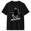 Unisexs Akon T Shirt Tour Pure Cotton Clothing Funny Short Sleeve O Neck Tees Plus Size TShirts