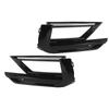 Front Bumper Lower Fog Light Grille Glossy Black Stylish Look Lower Fog Lamp Grille Cover for AD Pre
