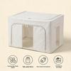 Tianshan Foldable Cotton Linen Storage Box - Dustproof, Moistureproof, Large Capacity for Bedroom Clothes