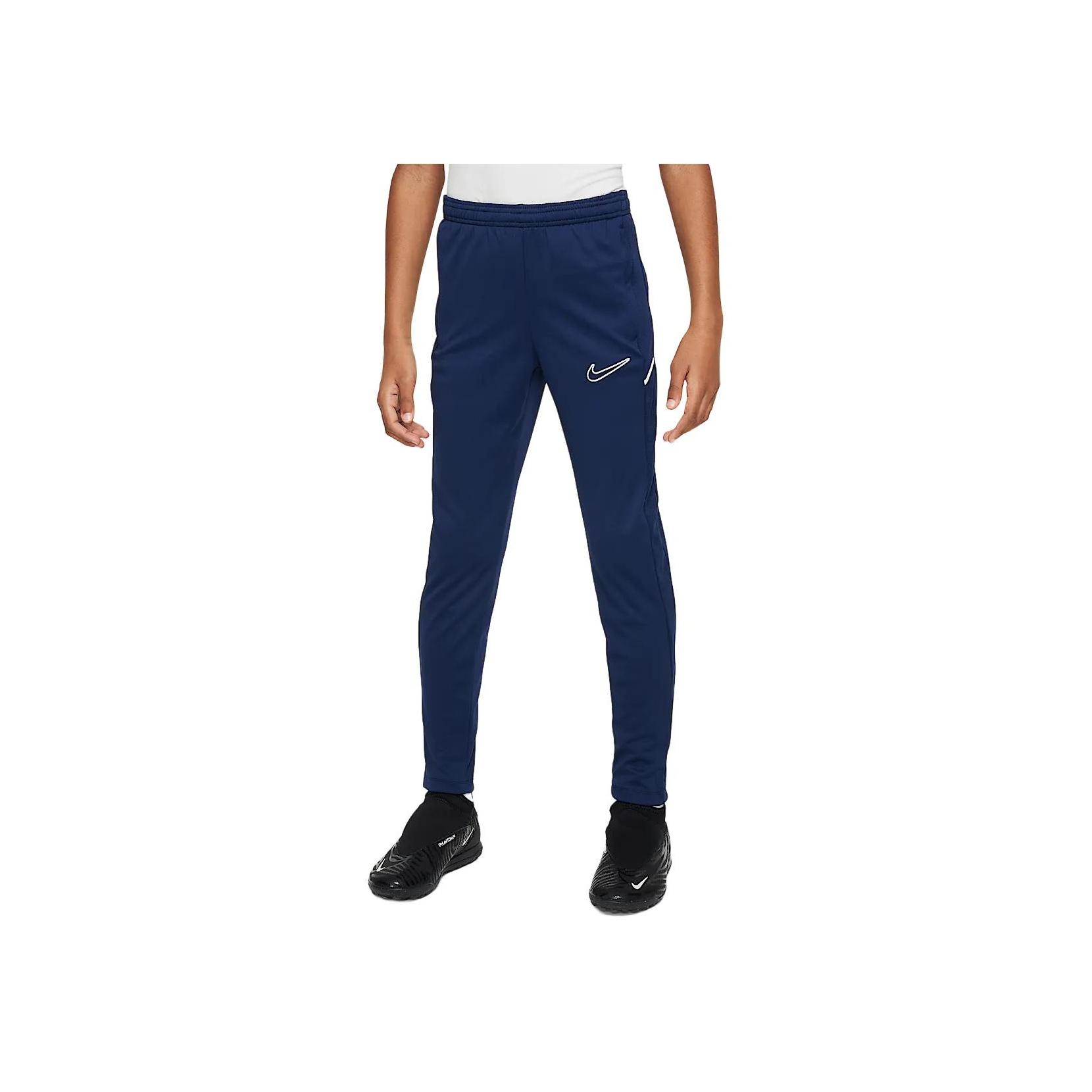 

Nike Спортивные брюки Academy Swoosh Dri-FIT Knit Детские Брюки Полуночно-синий Белый HJ3720-410 S