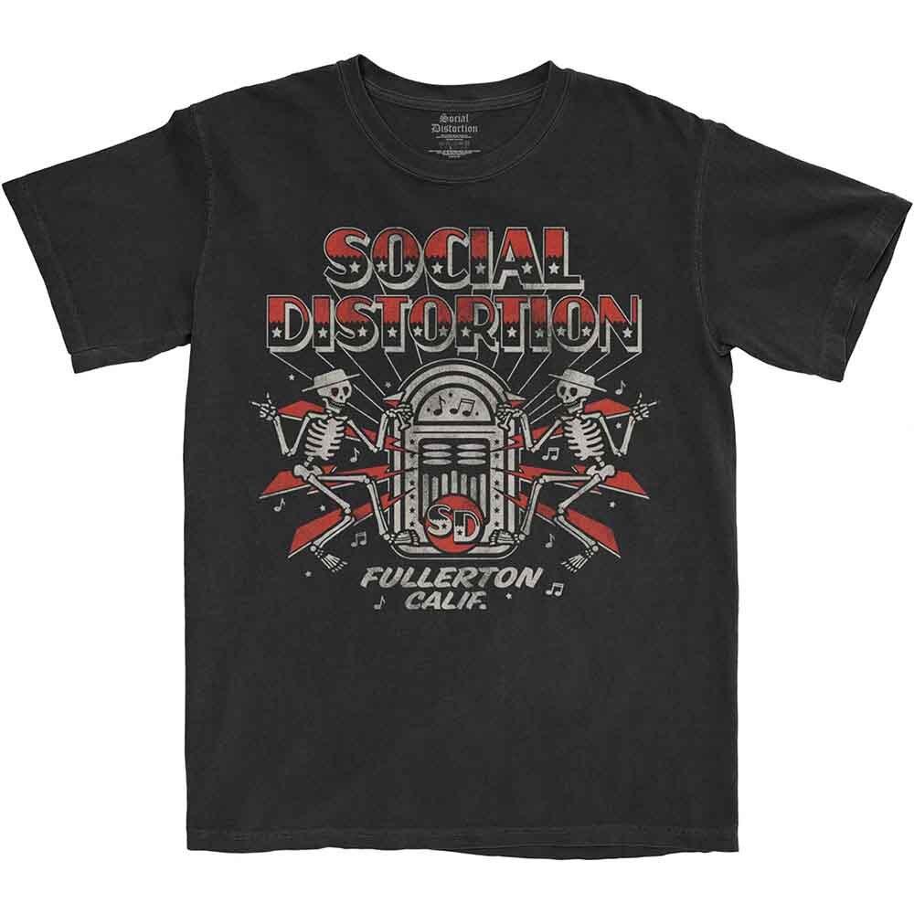 Social Distortion Jukebox Skelly T-Shirt Black New Unisex T-Shirt S