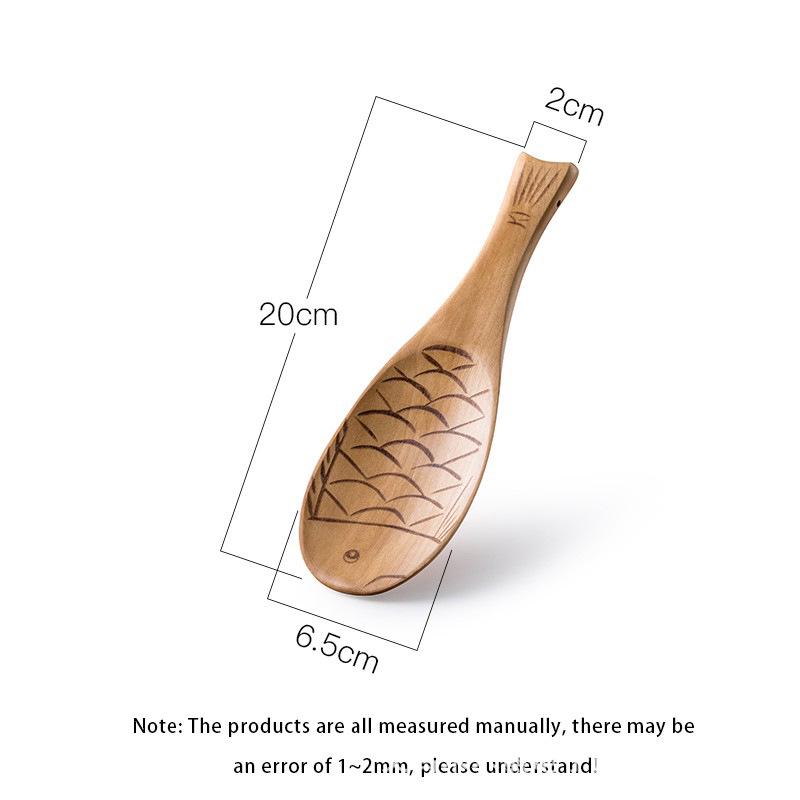 Nordic Japanese Wooden Non-stick Rice Scoop Ladle