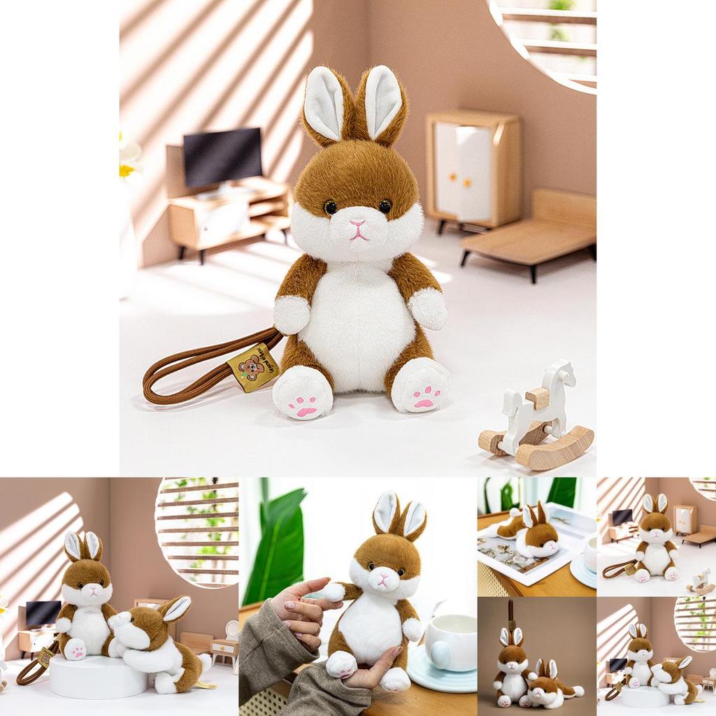 Pouch Pocket Plush Toy Rabbit With Soft Short Fur For Kid And Collectors