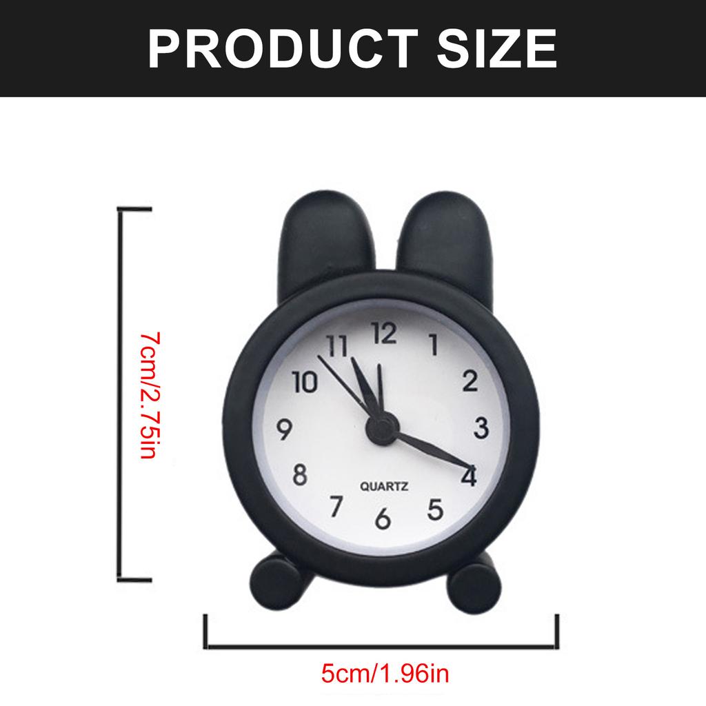 Rabbit Shaped Desktop Alarm Clock Bedside Clock for Bedrooms Or Offices with Easy To Use Features