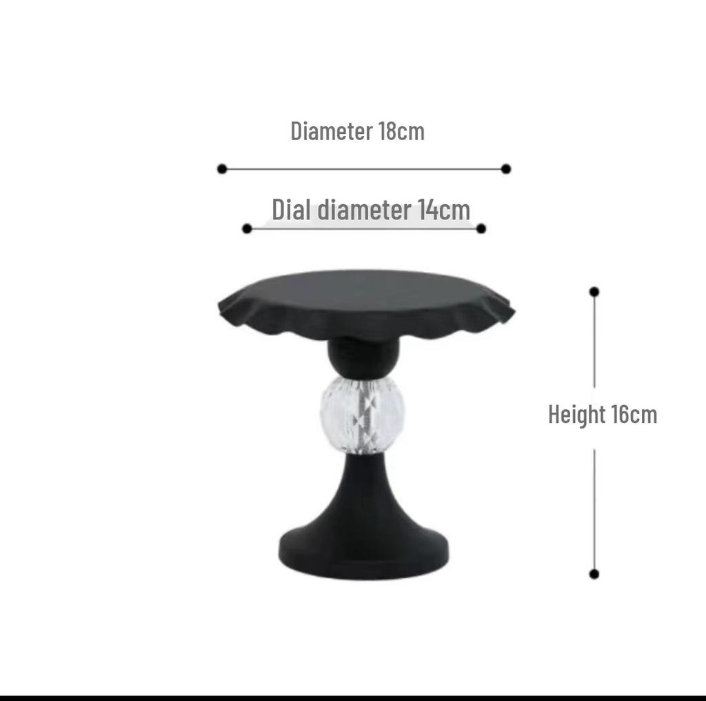 Silver Dessert Display Stand for Corporate Coffee Break and Afternoon Tea