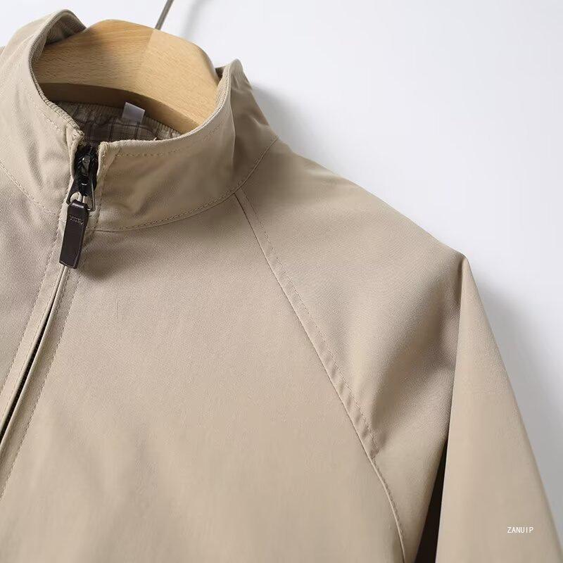 2026 Spring Men's & Women's Harrington Stand Collar Long Sleeve Zipper Jacket