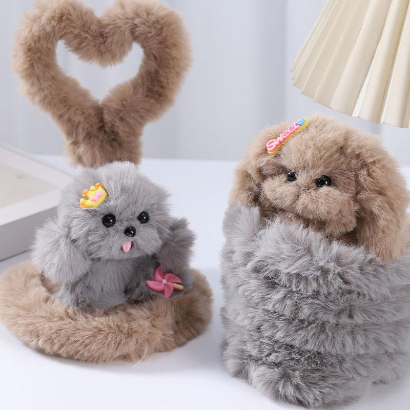 1m 20mm Plush Stuffed Rabbit Plush Iron Wire Strip Stick Furry Hand Craft Diy Miniature Animals Pets Fluffy Toys Twisting Sticks
