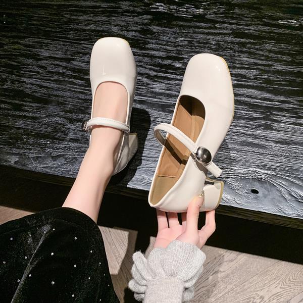 

Fashion Retro Women Shoes Casual Heels 2025 Sandals Ladies Mary Jane Comfortable Latest Leather Dress Spring African Lolita Janes 35